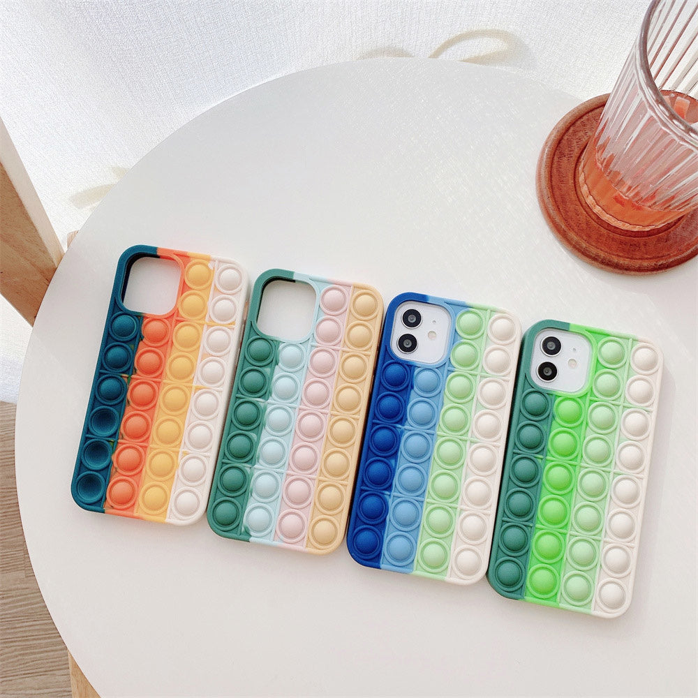 Stress Relief Soft Press Bubble iPhone Case-Fonally-