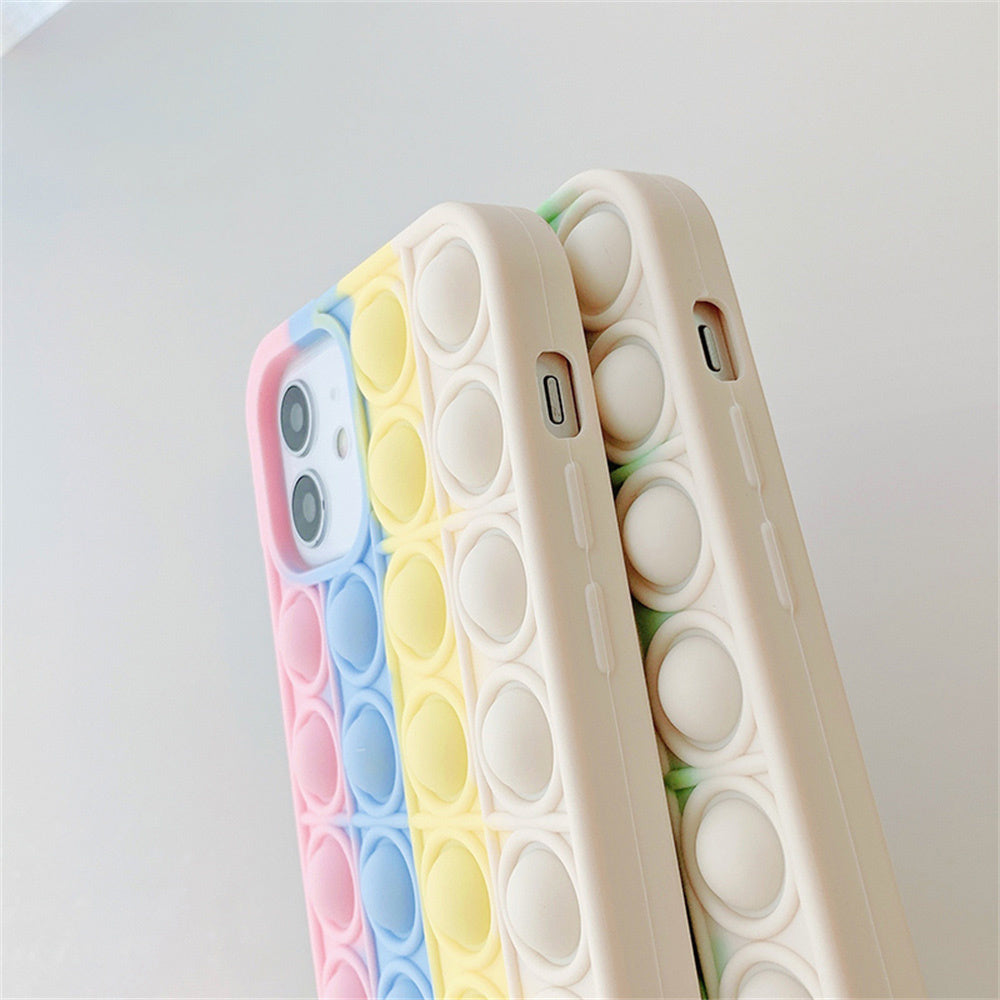 Stress Relief Soft Press Bubble iPhone Case-Fonally-