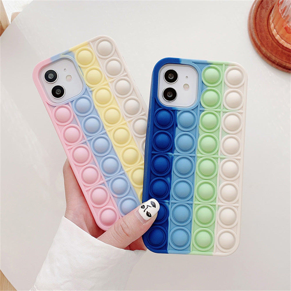 Stress Relief Soft Press Bubble iPhone Case-Fonally-