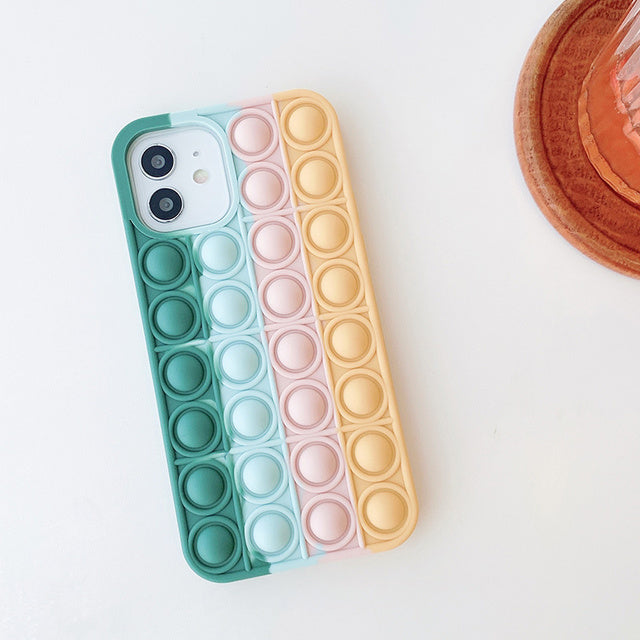 Stress Relief Soft Press Bubble iPhone Case-Fonally-For iPhone 13 Pro Max-B-