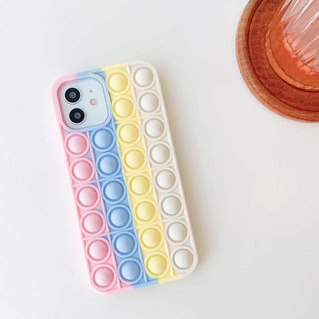 Stress Relief Soft Press Bubble iPhone Case-Fonally-For iPhone 13 Pro Max-D-