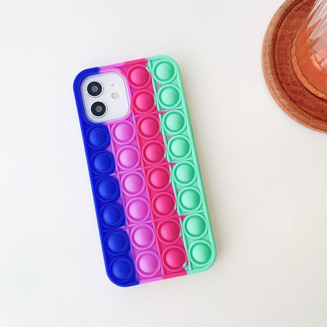 Stress Relief Soft Press Bubble iPhone Case-Fonally-For iPhone 13 Pro Max-E-