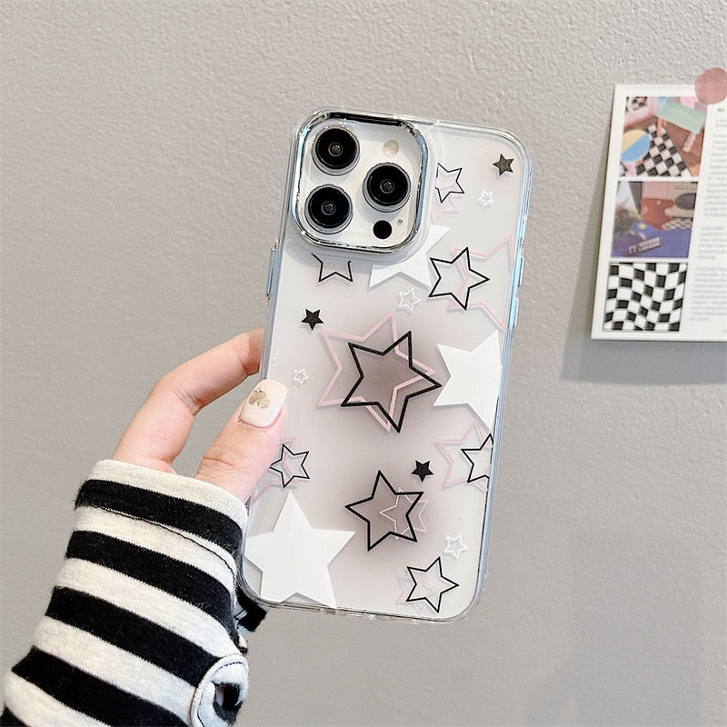 Super Stars Transparent iPhone Case-Fonally-