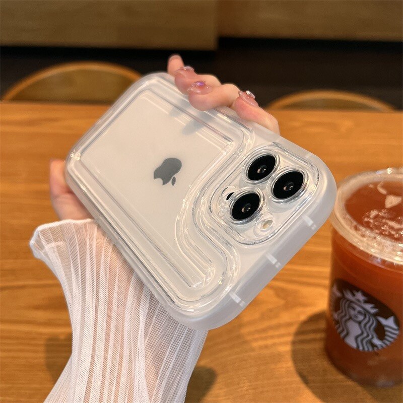 Transparent Bumper Clear Shockproof iPhone Cover-Fonally-