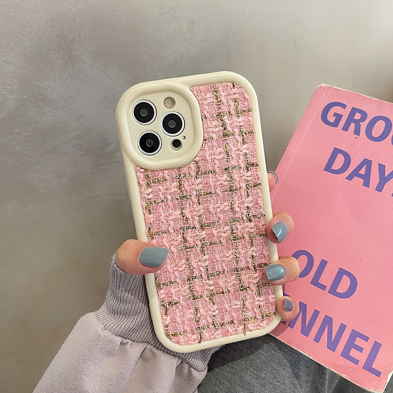 Tweed Fabric Styled iPhone Case-Fonally-