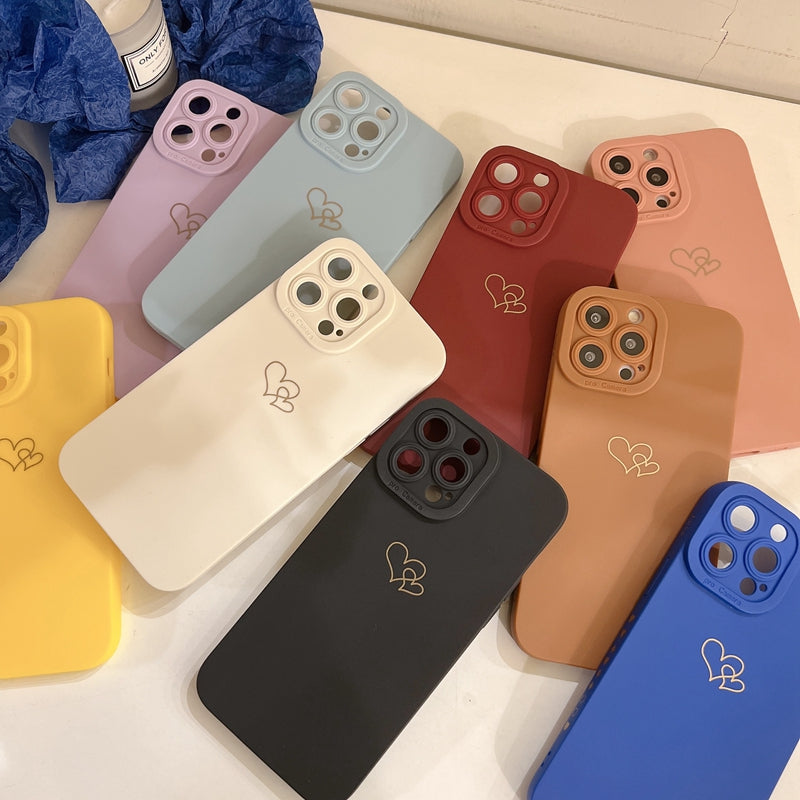 Two Cute Hearts iPhone Case-Fonally-