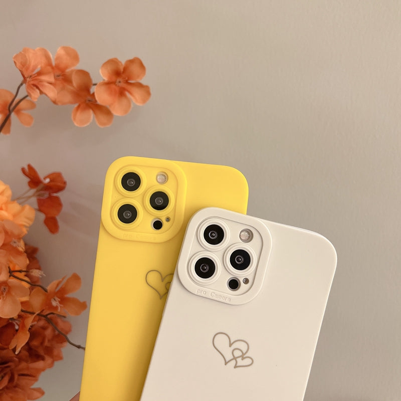 Two Cute Hearts iPhone Case-Fonally-