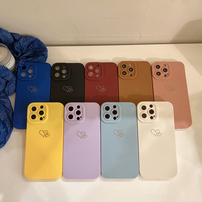 Two Cute Hearts iPhone Case-Fonally-