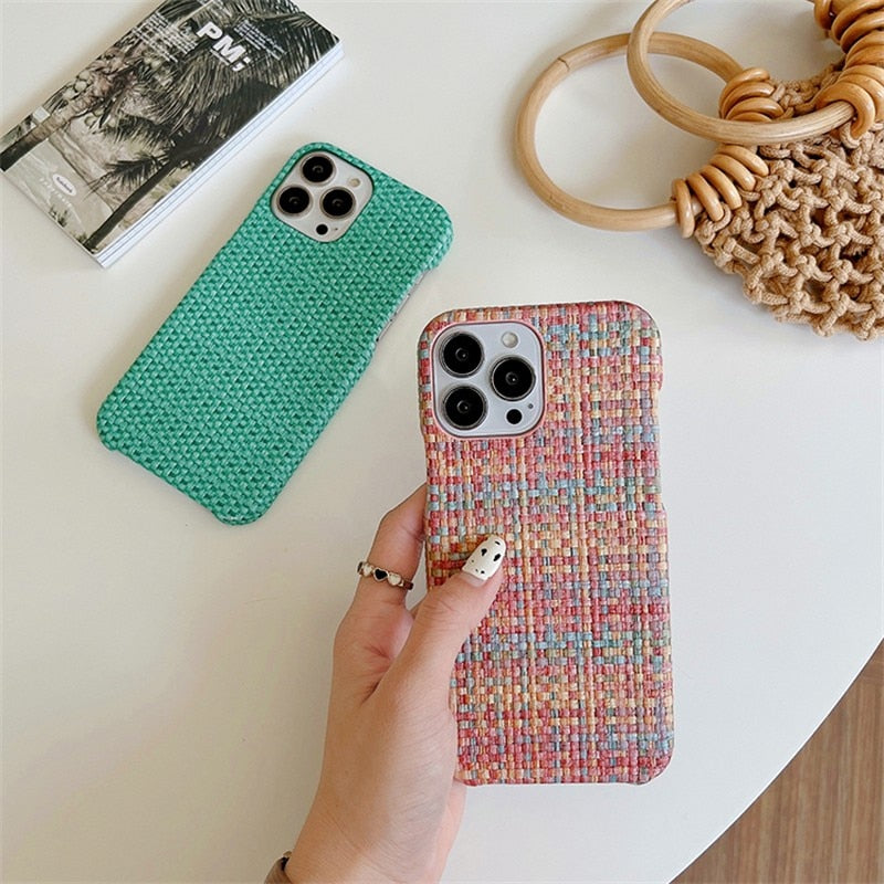 Woven Fabric iPhone Case-Fonally-