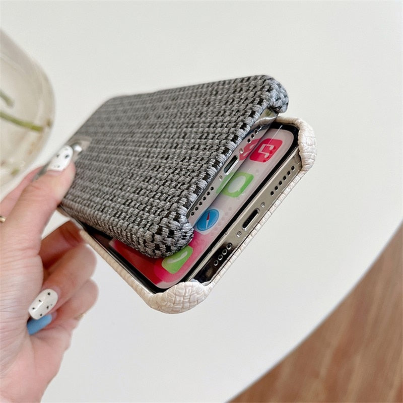 Woven Fabric iPhone Case-Fonally-