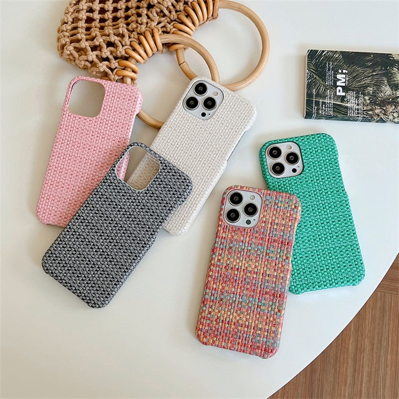 Woven Fabric iPhone Case-Fonally-