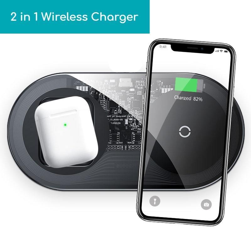 2 in 1 Wireless Charger-Fonally-