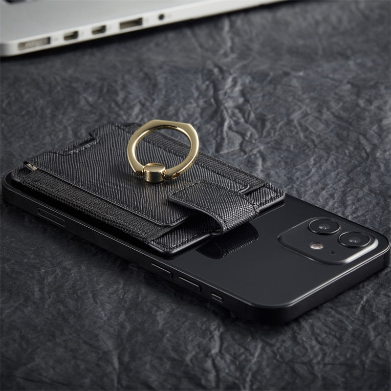 8 Cards Holder Adhesive Back Sticking Wallet For iPhone-Fonally-