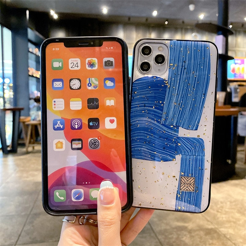 Abstract Wavy Pattern iPhone Case-Fonally-