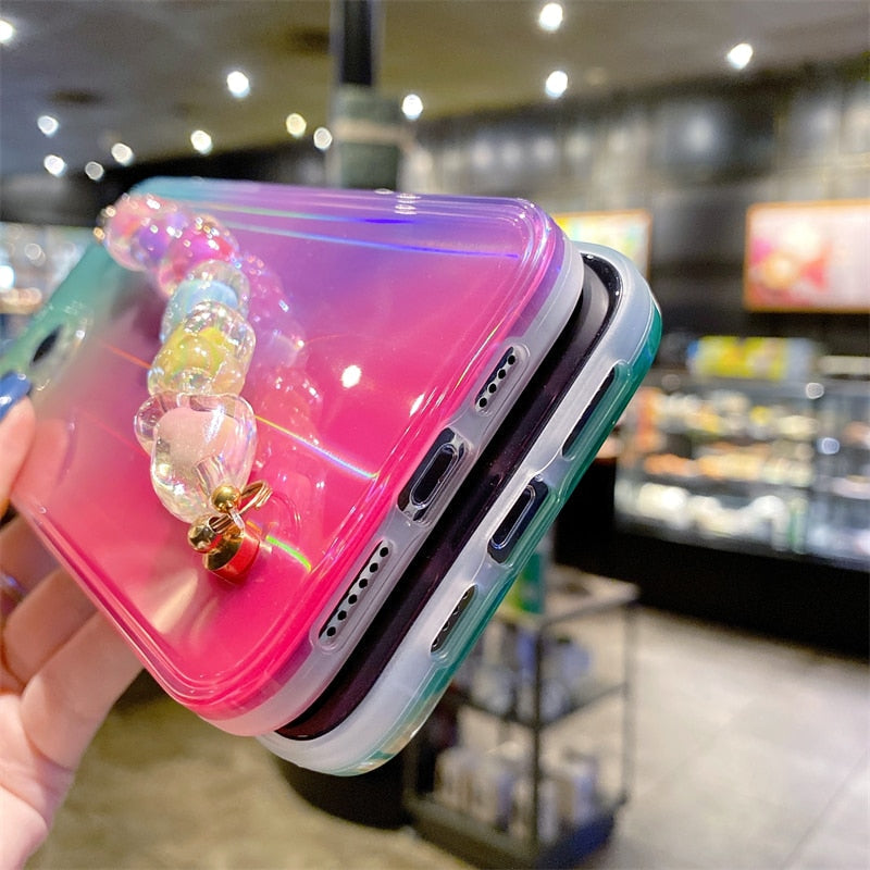Aurora iPhone Case with Heart Chain-Fonally-