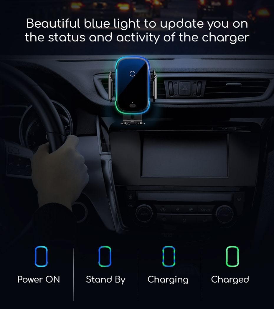 Car Phone Holder with Wireless Charging-Fonally-