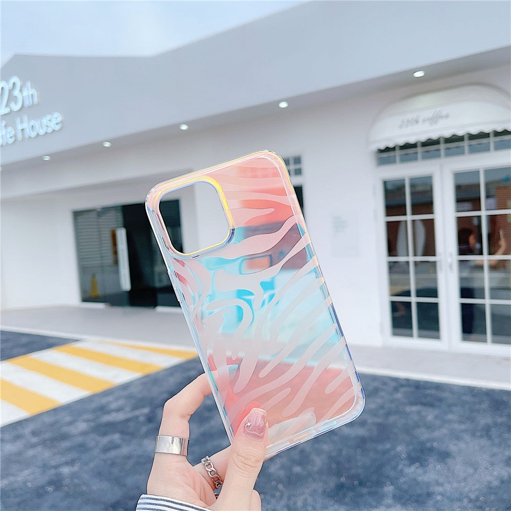 Color Shift Animal Print iPhone Case-Fonally-