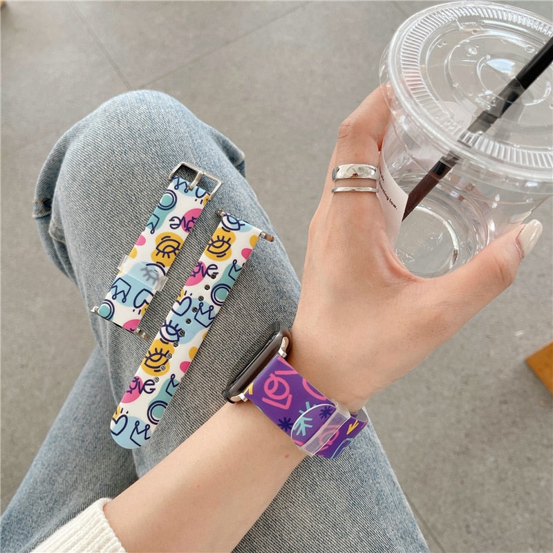 Cute Art Bands for Apple Watch-Fonally-