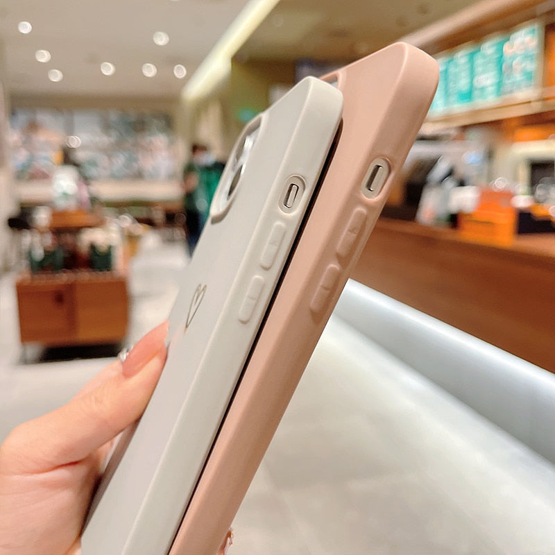 Gold Heart iPhone Case-Fonally-