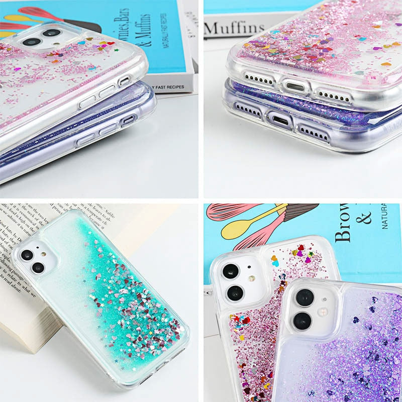 Hearts & Glitters iPhone Case-fonallycases-