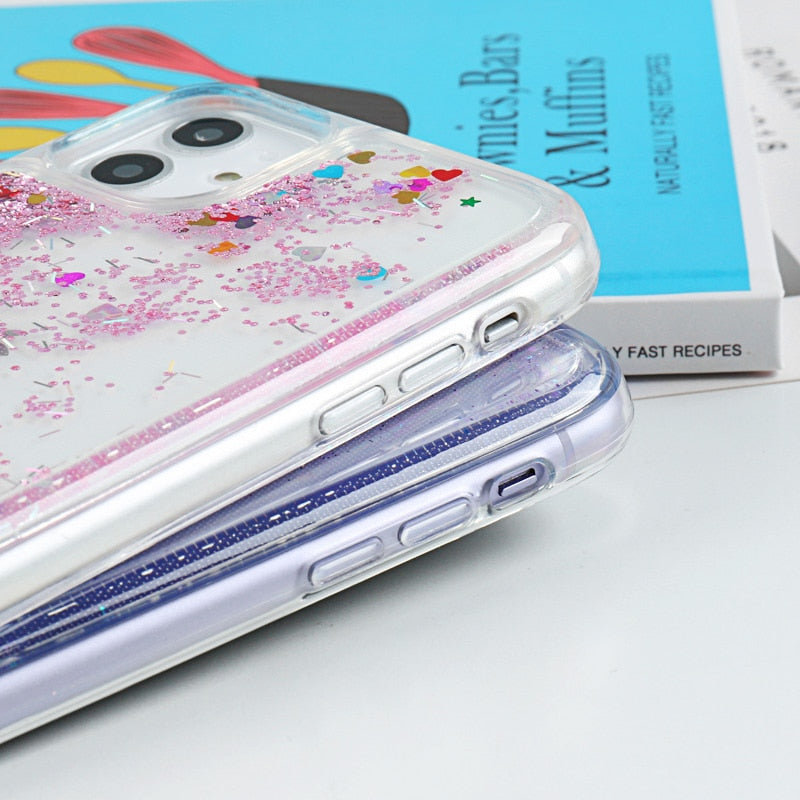 Hearts & Glitters iPhone Case-fonallycases-