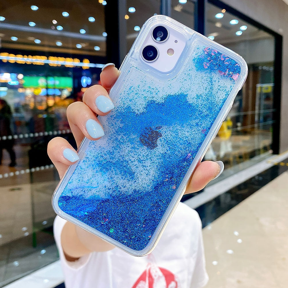 Hearts & Glitters iPhone Case-fonallycases-