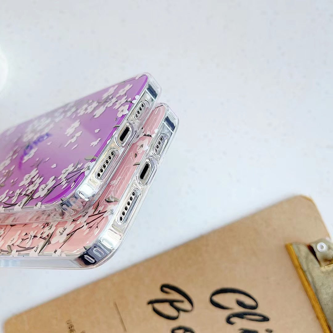 Japanese Blossom Floral iPhone Case-Fonally-