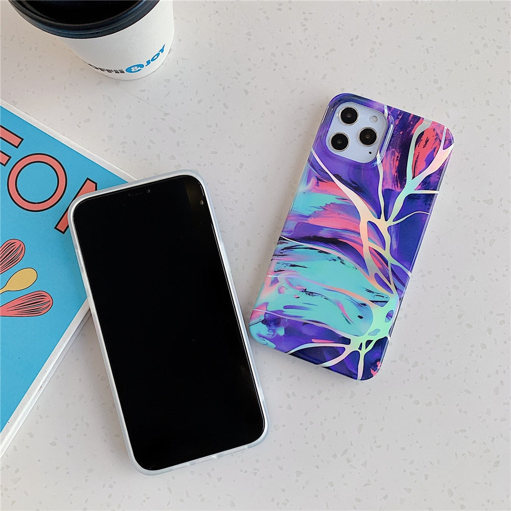 Laser Marble iPhone Case-Fonally-