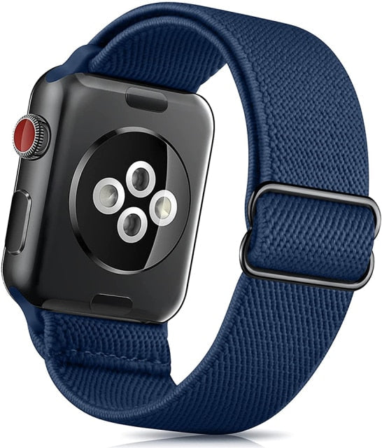 Nylon Bands for Apple Watch-Fonally-Dark Blue 1-38mm 40mm 41mm-