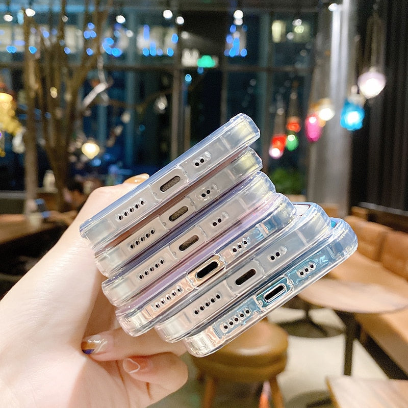 Rainbow Gradient Feather iPhone Case-Fonally-