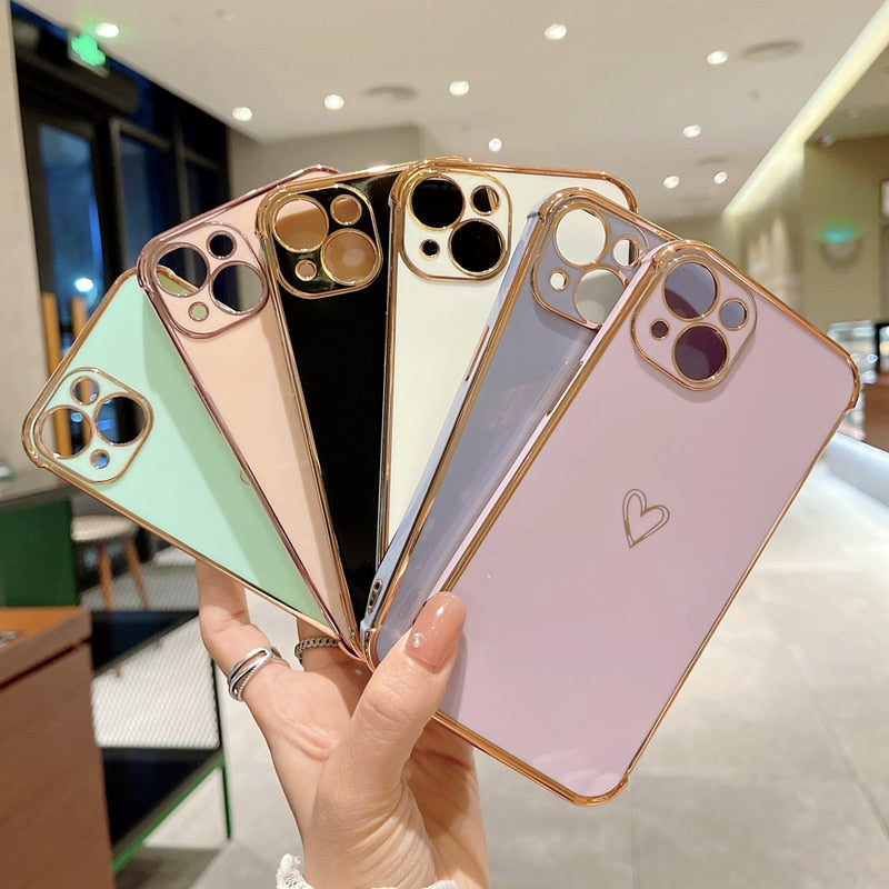 Shiny Heart iPhone Case-Fonally-