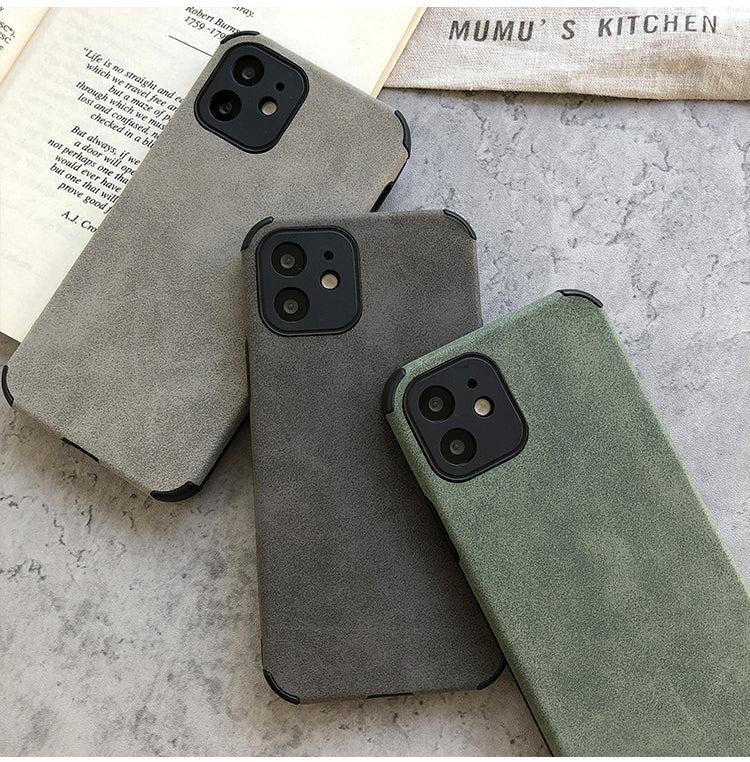 Suede Leather iPhone Case-Fonally-