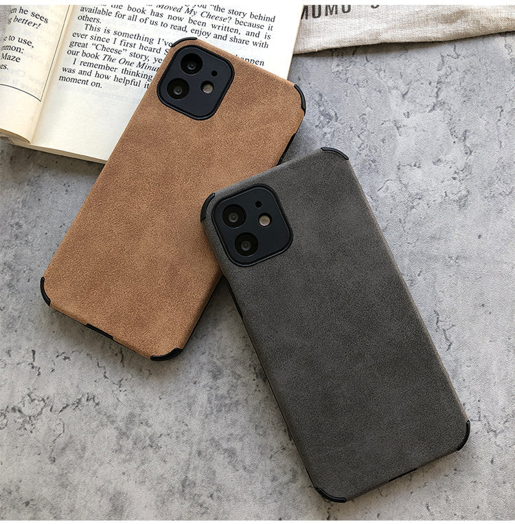 Suede Leather iPhone Case-Fonally-