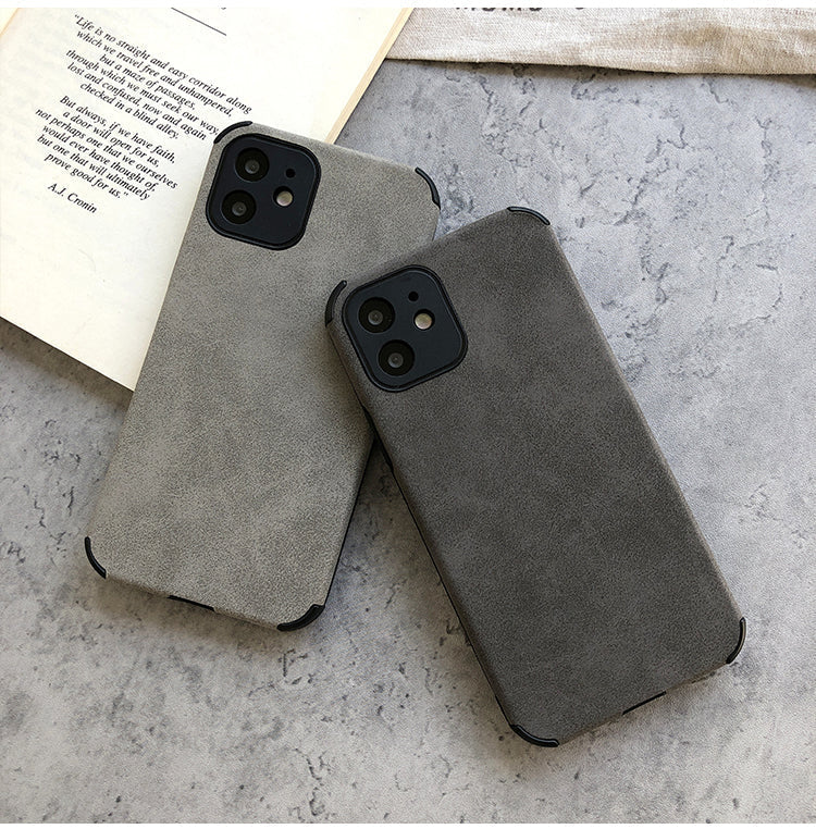 Suede Leather iPhone Case-Fonally-