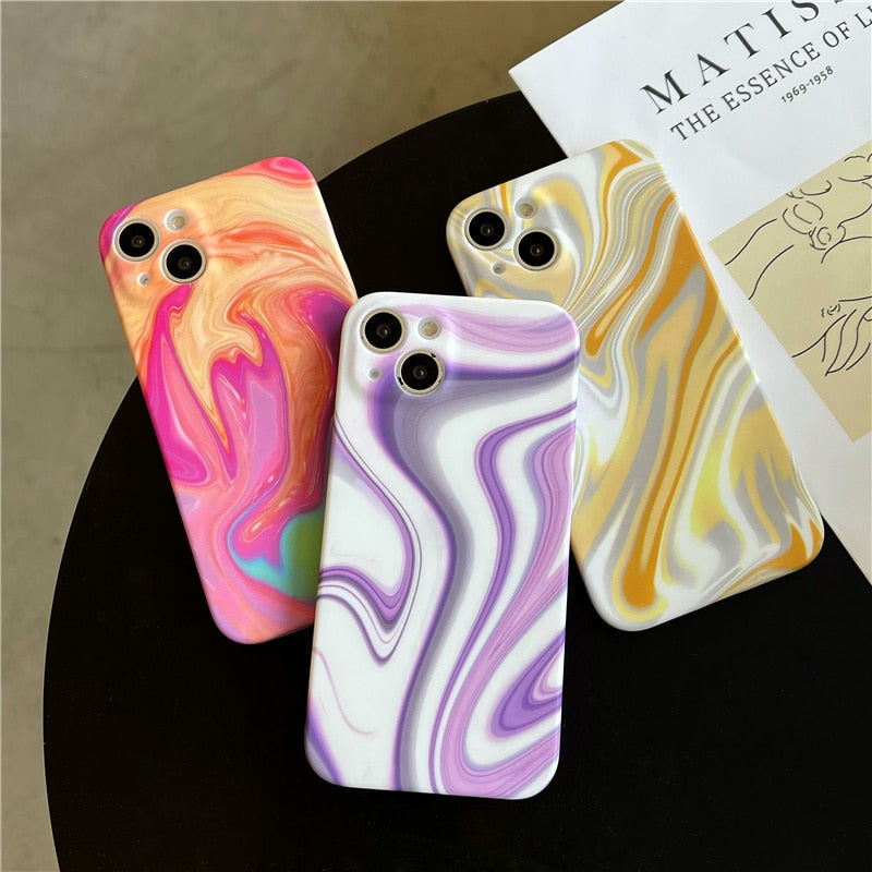 Wavesplash Colorful Marble iPhone Case-Fonally-