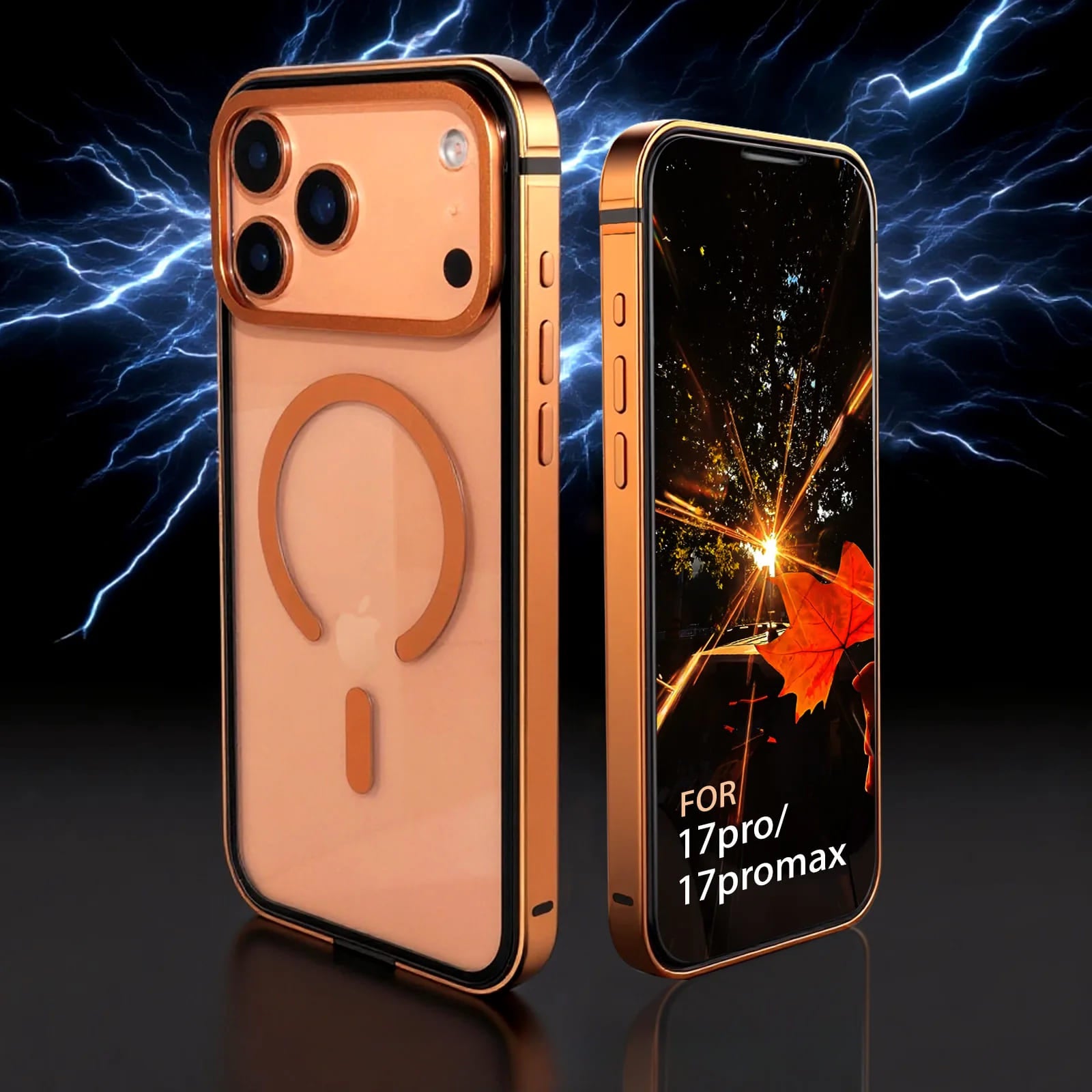 Luxury Metal Frame MagSafe iPhone 17 Pro Max Case