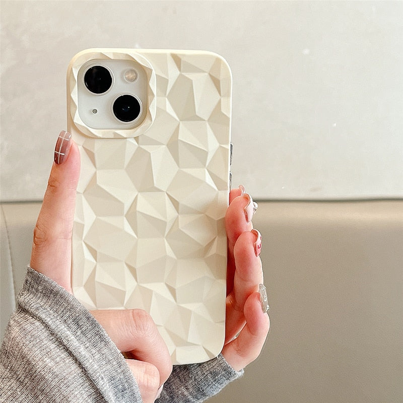 3D Diamond Pattern iPhone Case-Fonally-