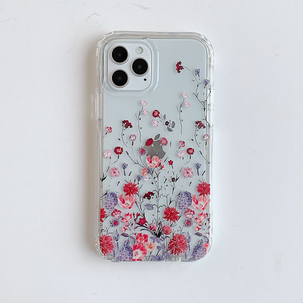 Blossom Bumper iPhone Case-Fonally-For iPhone 12 Pro Max-B-