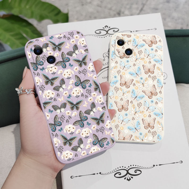Butterfly Print iPhone Case-Fonally-