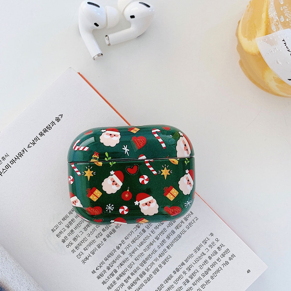 Christmas Marble & Floral AirPods Case-Fonally-A for AirPods Pro-