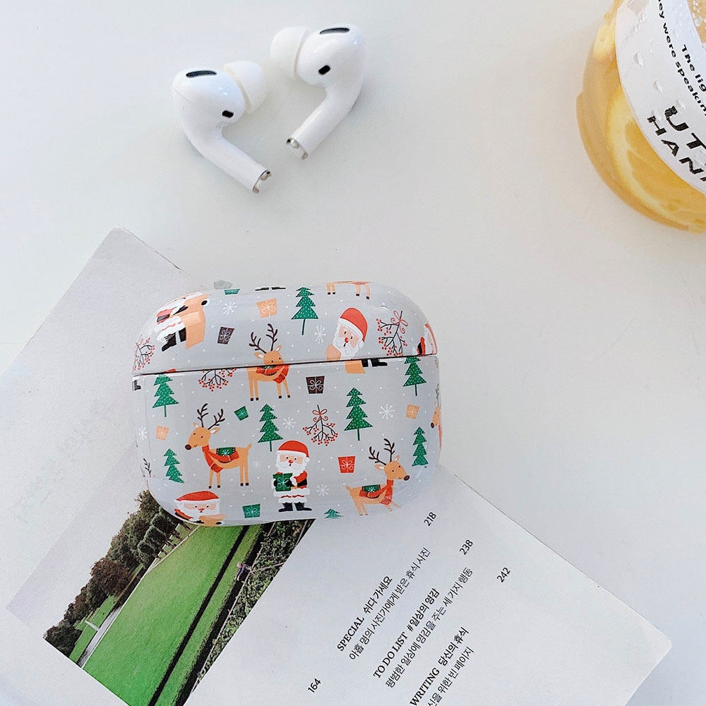 Christmas Marble & Floral AirPods Case-Fonally-C for AirPods Pro-