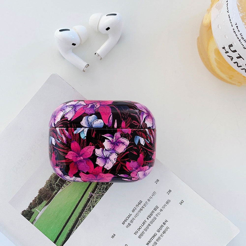Christmas Marble & Floral AirPods Case-Fonally-G for AirPods Pro-