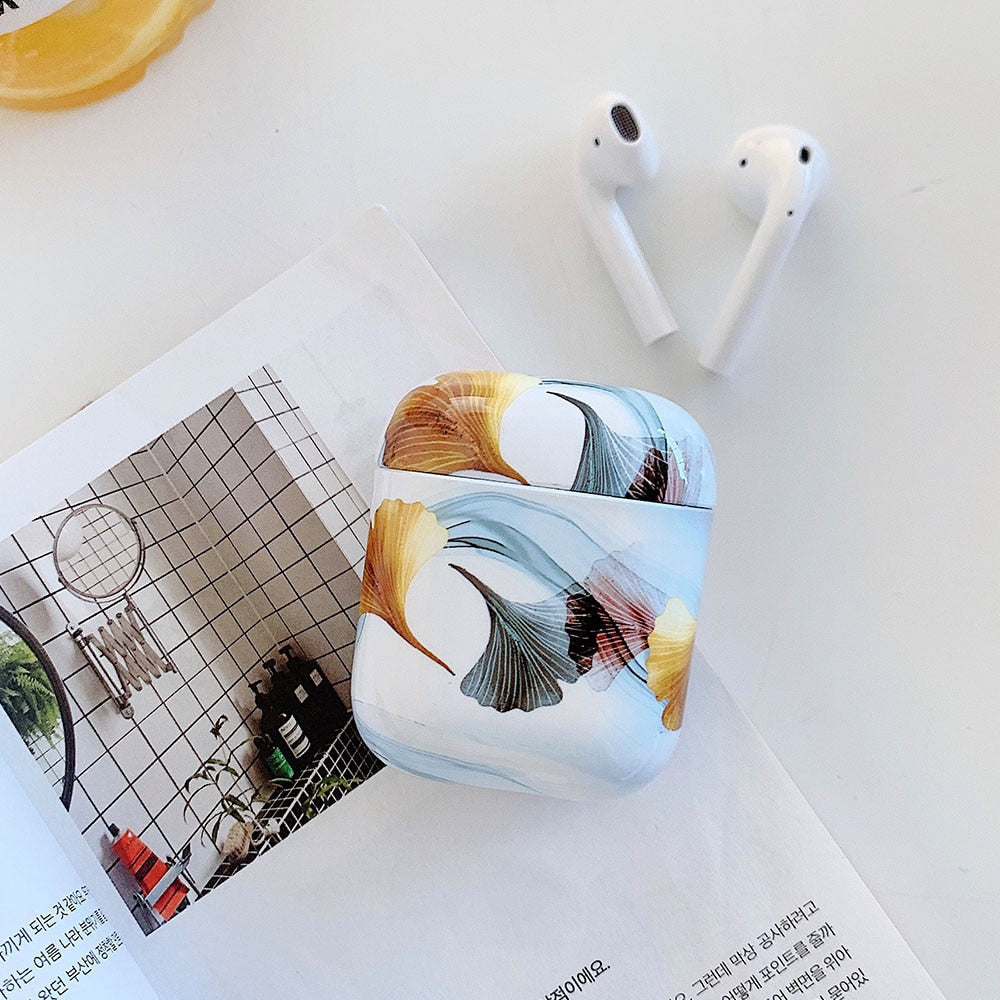 Christmas Marble & Floral AirPods Case-Fonally-H for AirPods 1 or 2-