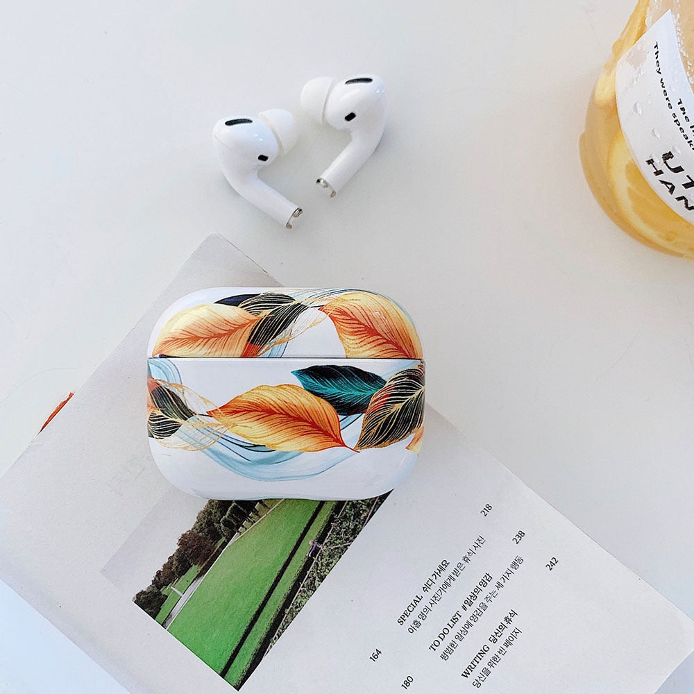 Christmas Marble & Floral AirPods Case-Fonally-J for AirPods Pro-