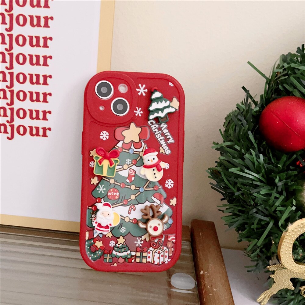 Christmas Tree 3D Gifts iPhone Case-Fonally-