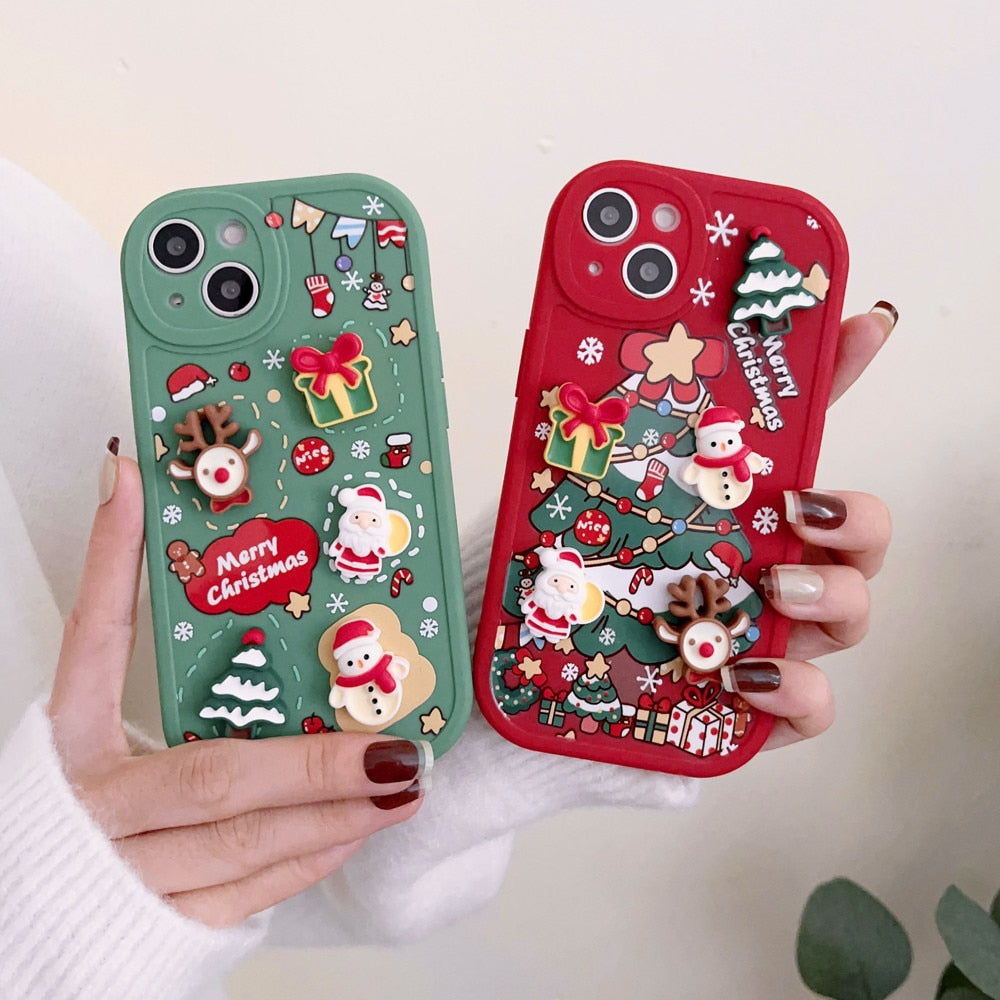 Christmas Tree 3D Gifts iPhone Case-Fonally-