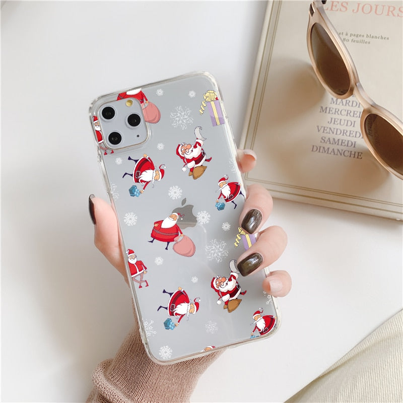 Clear Christmas Spirit iPhone Case-Fonally-For iPhone 12 Pro Max-1-
