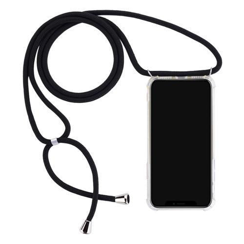Clear iPhone Case with Lanyard-Fonally-For iPhone XS Max-Black-