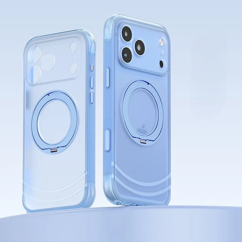 Corner Padded Translucent Large Ring iPhone Case