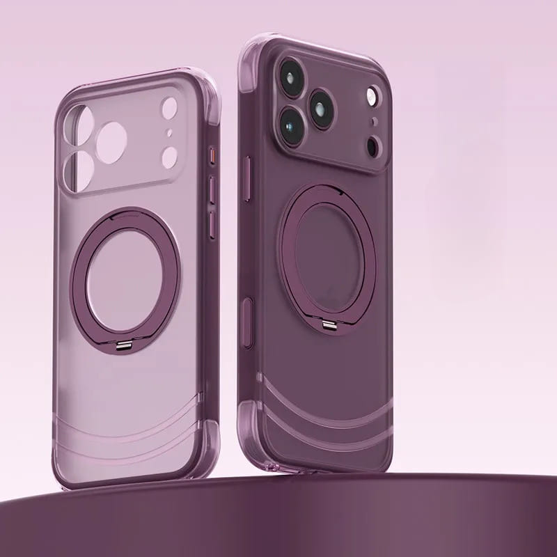 Corner Padded Translucent Large Ring iPhone Case